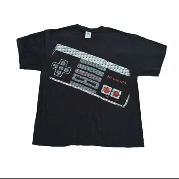 90s 00s 닌텐도 패미컴 티셔츠 블랙 XL 기업 티 델타
