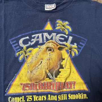 CAMEL 75주년 기념 티셔츠 L 사이즈 레어