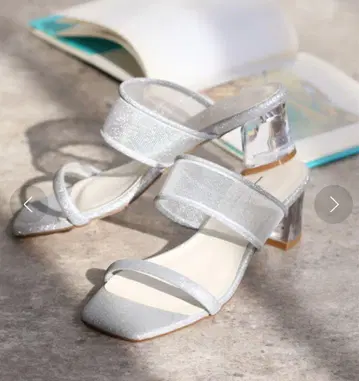 4cm 클리어 힐 뮬 샌들 루타론