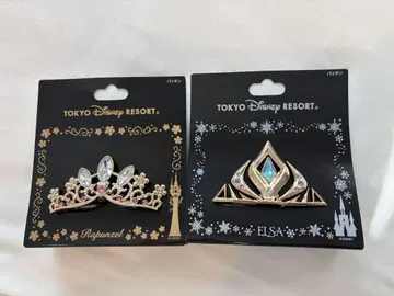 디즈니 티아라 패치 라푼젤 엘사