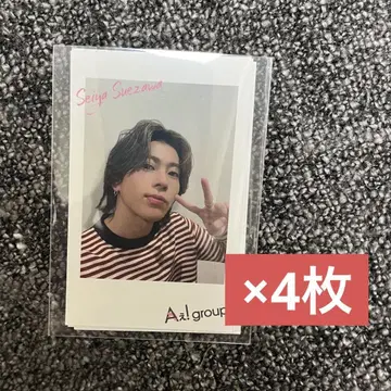A! group 폴라로이드풍 카드 스에자와 4장