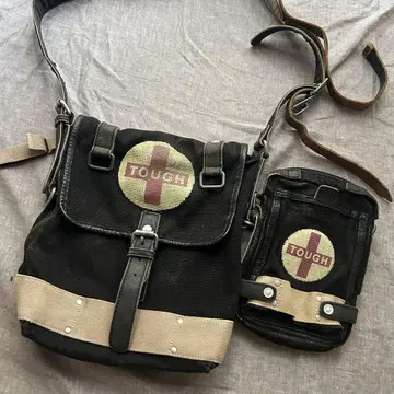 00s Tough Jeansmith 허리 파우치 숄더백 세트
