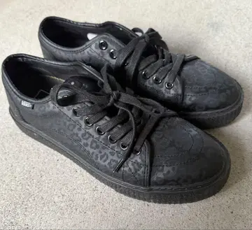 Vans 블랙 레오파드 스니커즈 26.5 cm