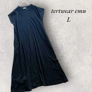 terawear emu 프렌치 슬리브 원피스 무지 노카라 플레어
