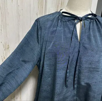 기모노 리메이크 순수 실크 짠 원피스 A 라인 원피스 (L~LL)