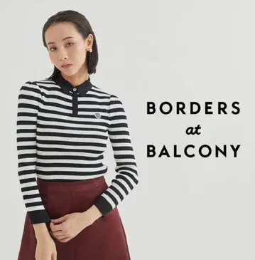 BORDERS at BALCONY 긴팔 피케 셔츠