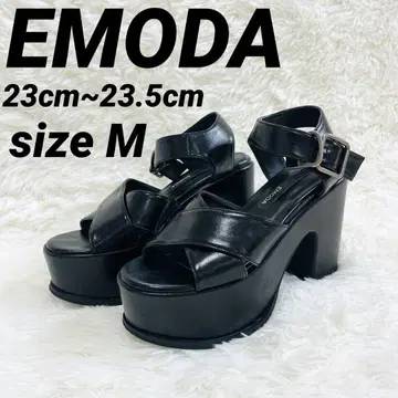 EMODA 에모다 통굽 샌들 블랙 sizeL 24cm~24.5cm