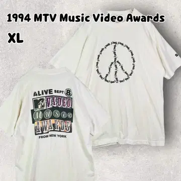 1994 MTV 뮤직 비디오 어워드 티셔츠 XL 화이트