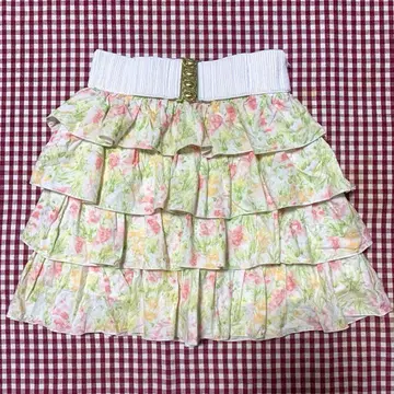 리즈리사 LIZ LISA 4단 프릴 스커트 티어드