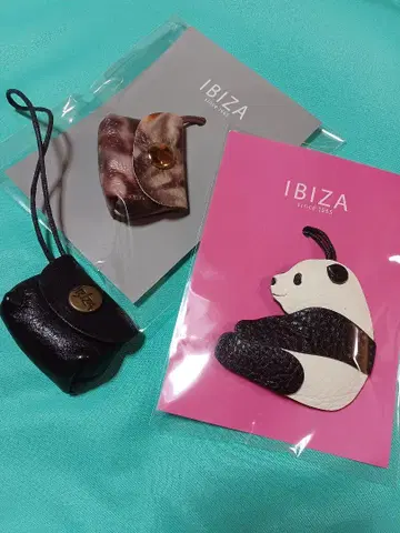 IBIZA 이비자 백 참 마스코트 팬더와 미니 백