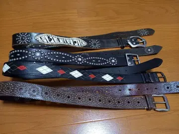 가죽 벨트 세트 스터드 장식