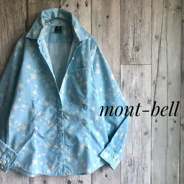 mont-bell 몽벨 꽃무늬 WIC. 라이트 긴팔 셔츠 아웃도어 M