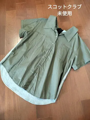 스콧 클럽 이소재 반팔 셔츠 리본 포함