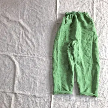 린넨 몸빼 애플 그린