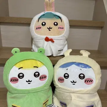 치이카와 비오는 날 BIG 봉제 인형 3종 치이카와 하치와레 토끼 세트