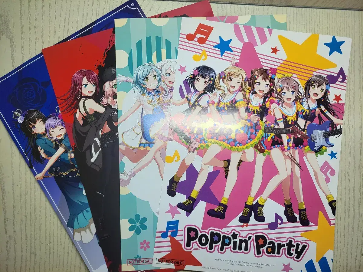 Bang Dream! 4 Poster Set