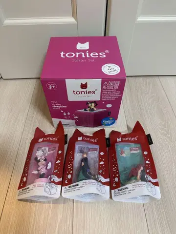 tonie box 스타터 세트 핑크와 3개의 토니