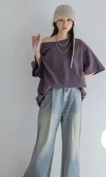 JEANASIS 지나시스 서스티너블 빈티지 미니 우라케 SS 티셔츠