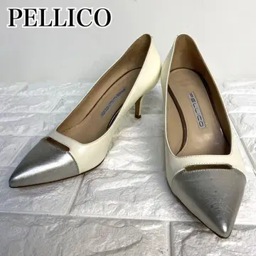 PELLICO 펠리코 스틸레토 힐 바이컬러 힐 24.5