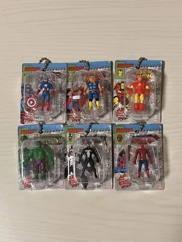 MARVEL 블리스터 참 컬렉션 6개 세트
