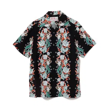 알로하 블라썸 MERMAID SHORT SLEEVE BLACK