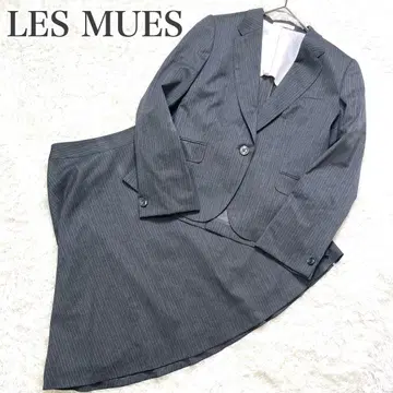 미사용급 LES MUES 레뮤 수트 스커트 스트라이프 3L