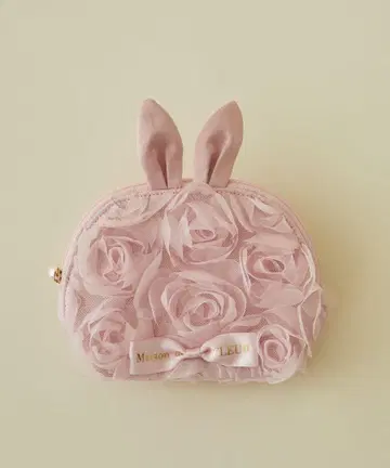 Maison de FLEUR 튤 로즈 라운드 파우치 2025 핑크