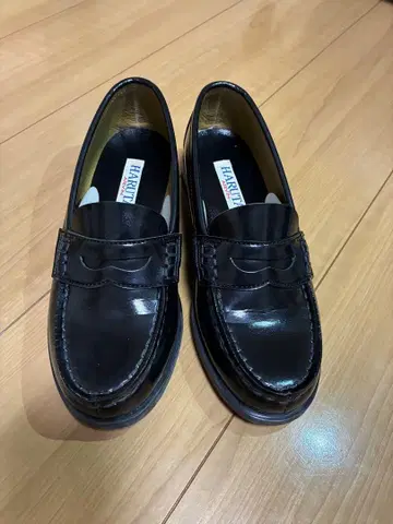 HARUTA 블랙 로퍼 23cm 3E