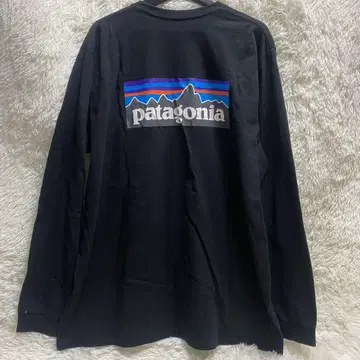 Patagonia 파타고니아 롱 T P-6 로고 블랙 2XL 사이즈