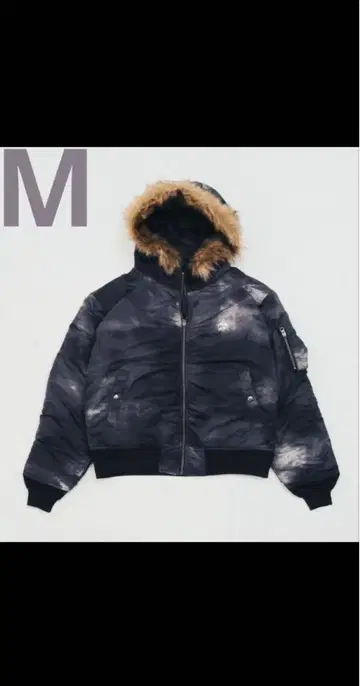 ANTIMID 퍼가 달린 MA-1 자켓 M 블랙