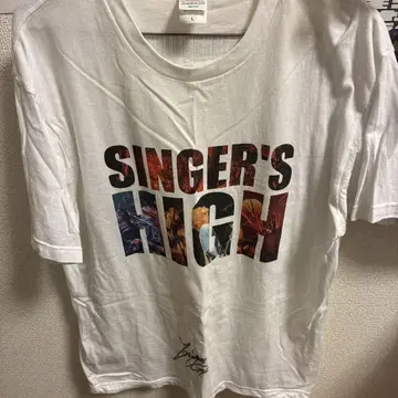 SINGER'S HIGH 사인 포함 티셔츠 L 사이즈
