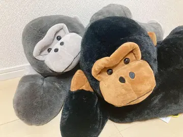 고릴라 봉제 인형 (블랙, 그레이)