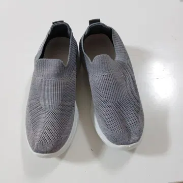여성용 그레이 슬립온 24cm