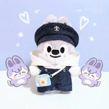 베레모 카메라 세트 10cm 봉제 인형 의류