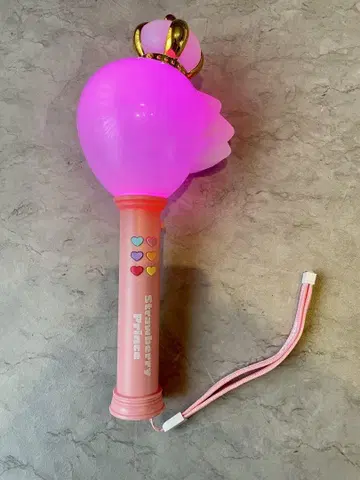 빛나는 응원봉 왕관 포함 핑크