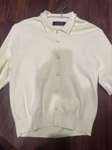 CABaN 코튼 캐시미어 펄 폴로 풀오버