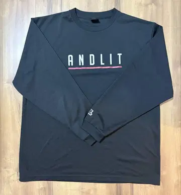 ANDLIT 블랙 롱 슬리브 티셔츠 3XL