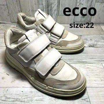 에코 에코 스니커즈 가죽 화이트 여성용 35 22cm 흰색