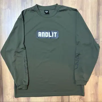 ANDLIT 올리브 그린 긴팔 티셔츠 3XL