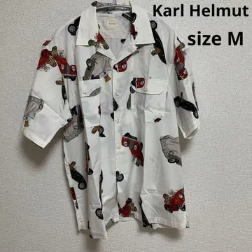 Karl Helmut 칼 헬무트 반팔 셔츠 곰 자동차 M 사이즈