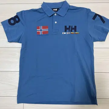 HELLY HANSEN 파랑 피케 셔츠 S 사이즈