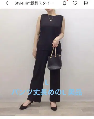 유니클로 셋업 블랙 L