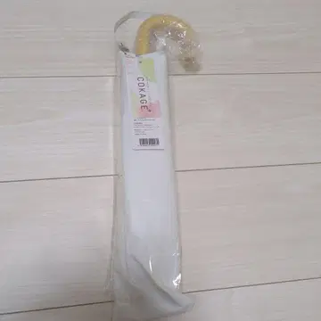 cokage+ 나무 손잡이 55cm 2way 접이식 릴리 화이트