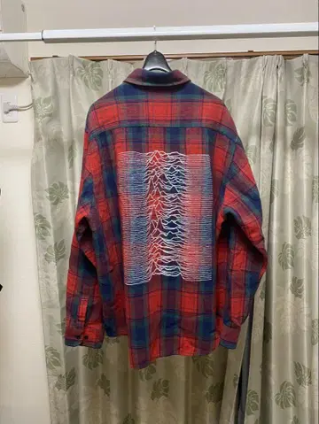 Joy Division 체크 무늬 셔츠 XL 사이즈