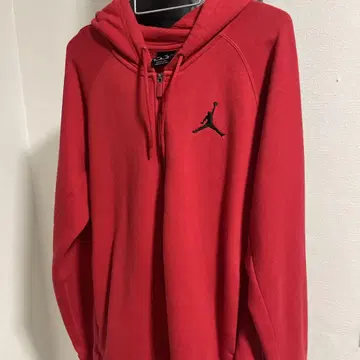 Jordan 후드 부착 레드 후드티