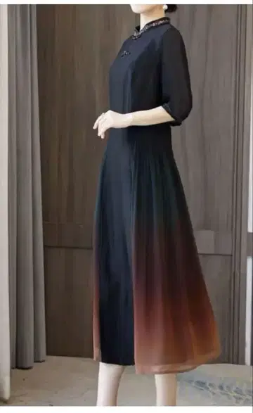 새상품 차이나 스타일 원피스