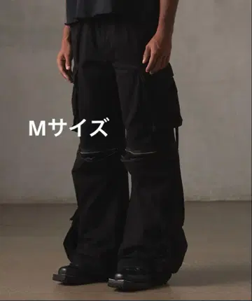 GRANCY 지퍼 디자인 카고 팬츠 M 사이즈