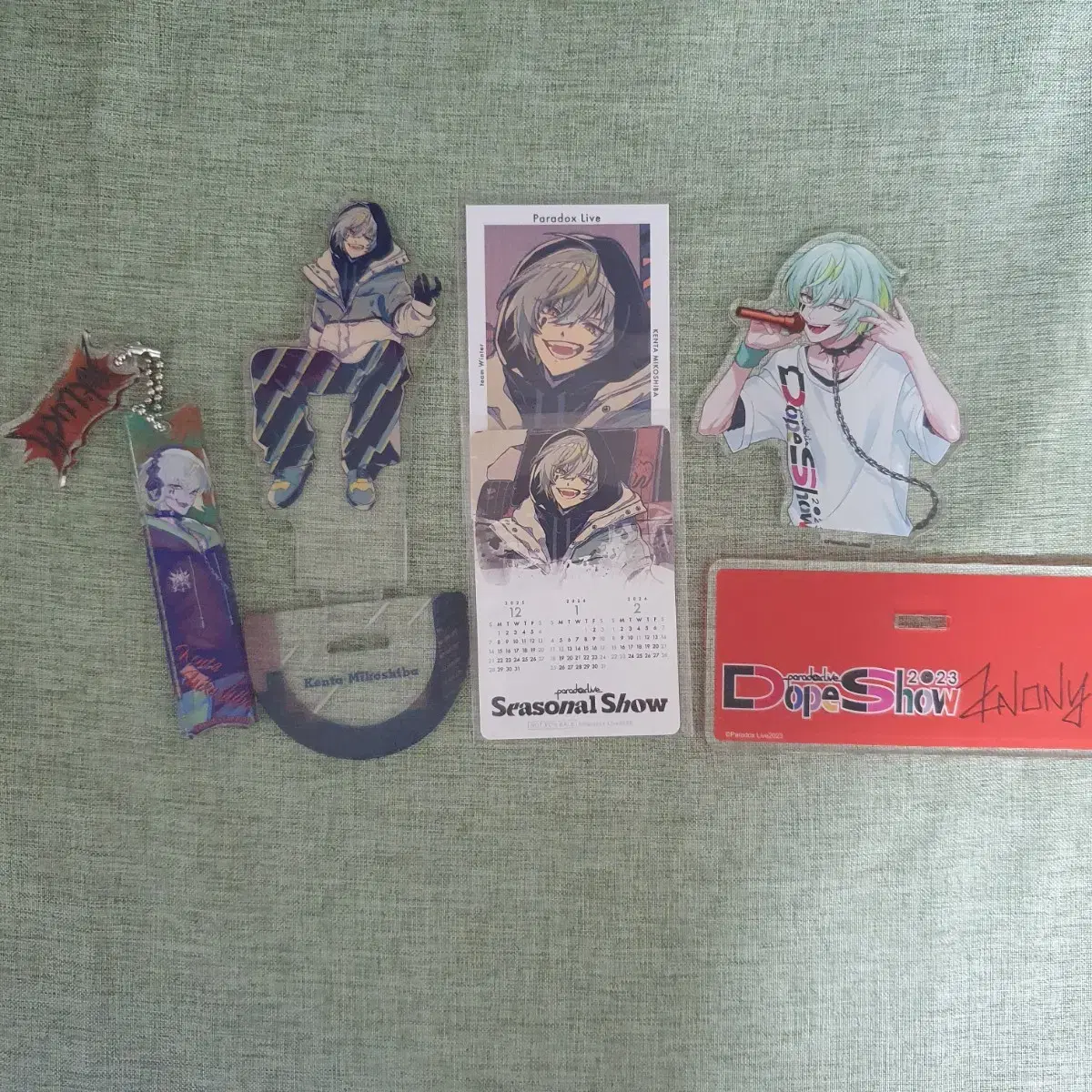Paradox Live Gokurak Mikoshiba Kenta Acrylic Seasonal Dope Show Keyring Pre-order Benefit