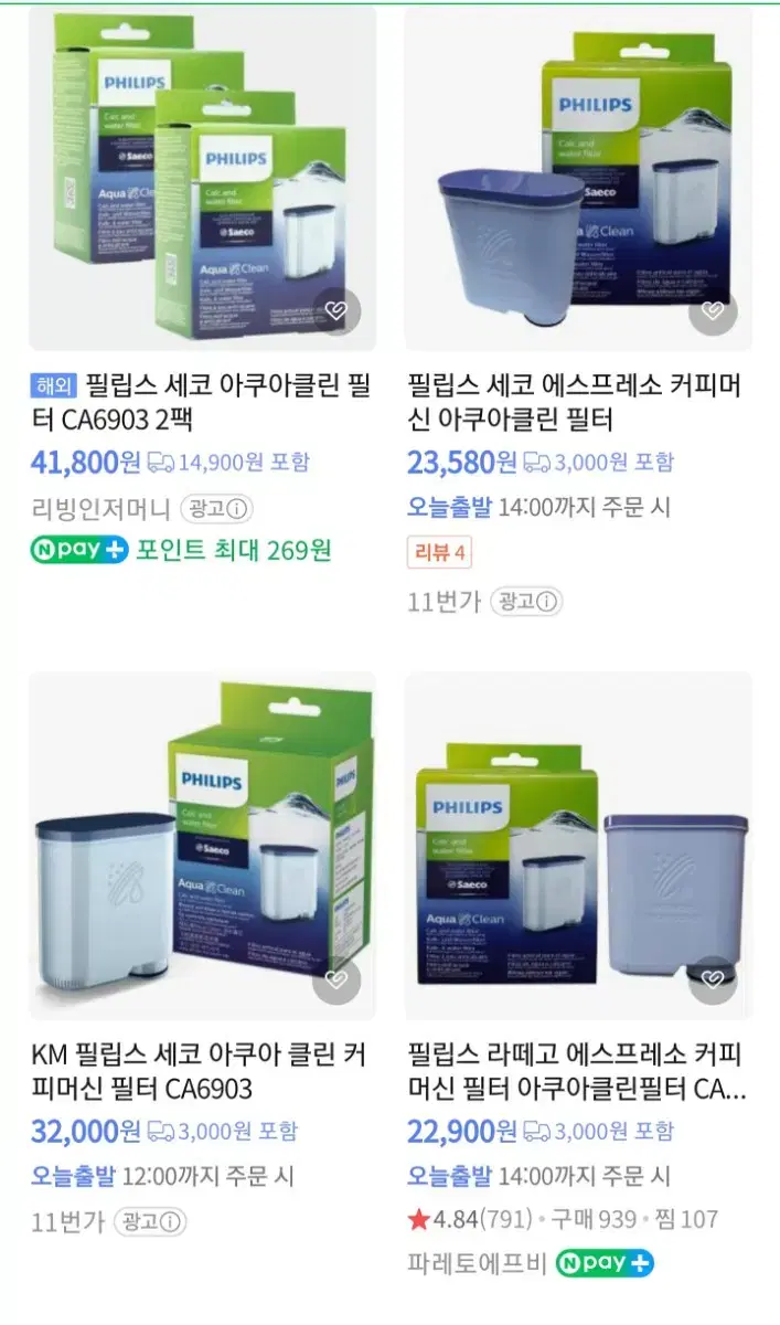 (New) Philips Coffee Machine AquaClean Filter