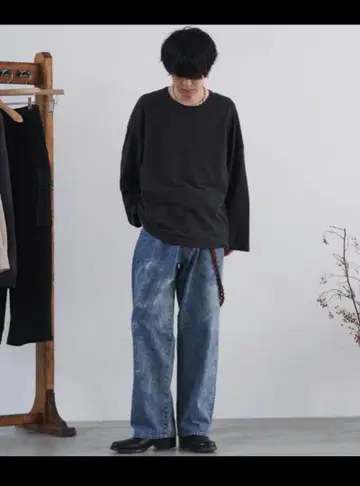 LIDNM SUNBURN FADED DENIM 리돔 데님 미하라 wim